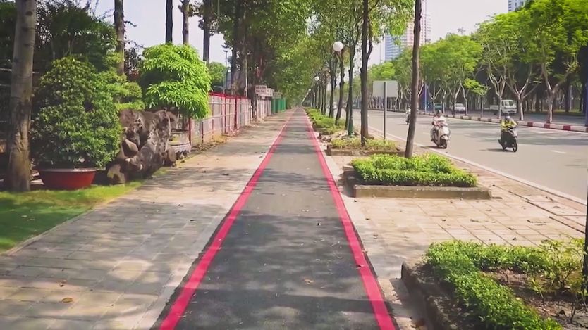 TP. Hồ Chí Minh khánh thành làn đường riêng cho xe đạp đầu tiên trên đường Mai Chí Thọ - Ảnh 4.