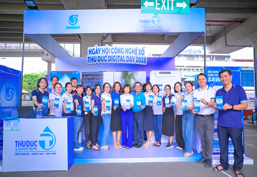 Công ty Cổ phần Cấp nước Sài Gòn Sawaco tham gia ngày hội Công nghệ số Thủ Đức 2025- Ảnh 2.