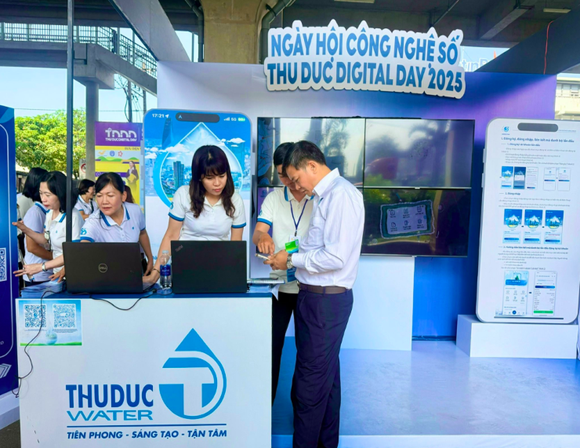 Công ty Cổ phần Cấp nước Sài Gòn Sawaco tham gia ngày hội Công nghệ số Thủ Đức 2025- Ảnh 12.