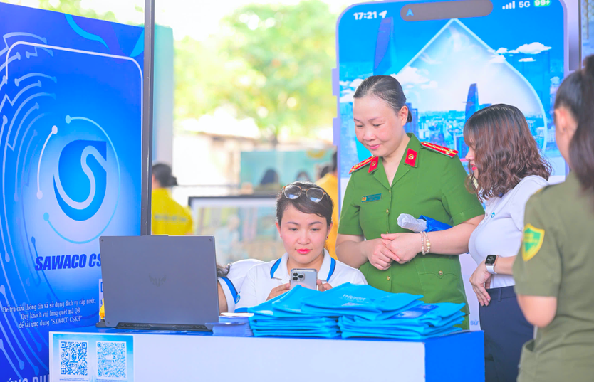 Công ty Cổ phần Cấp nước Sài Gòn Sawaco tham gia ngày hội Công nghệ số Thủ Đức 2025- Ảnh 6.