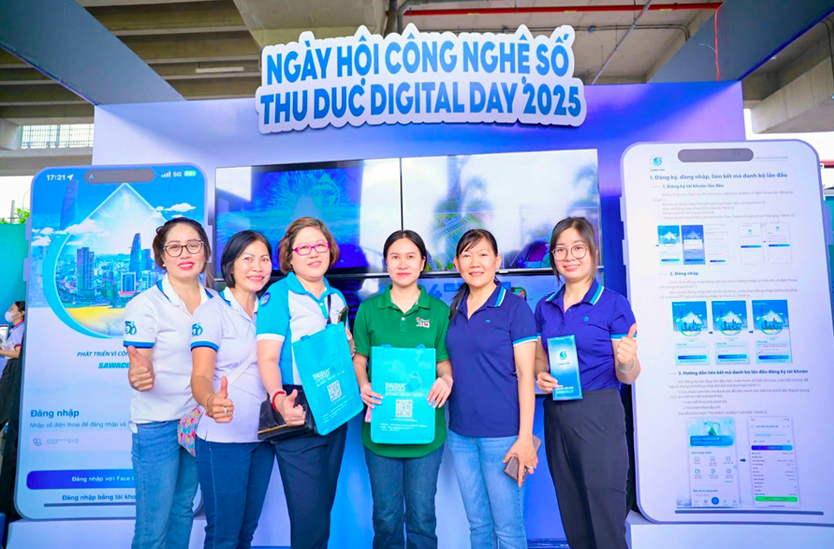 Công ty Cổ phần Cấp nước Sài Gòn Sawaco tham gia ngày hội Công nghệ số Thủ Đức 2025- Ảnh 8.