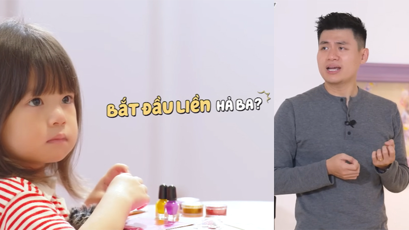 Pam vừa sơn móng vừa học cách ứng xử  - Ảnh 1.