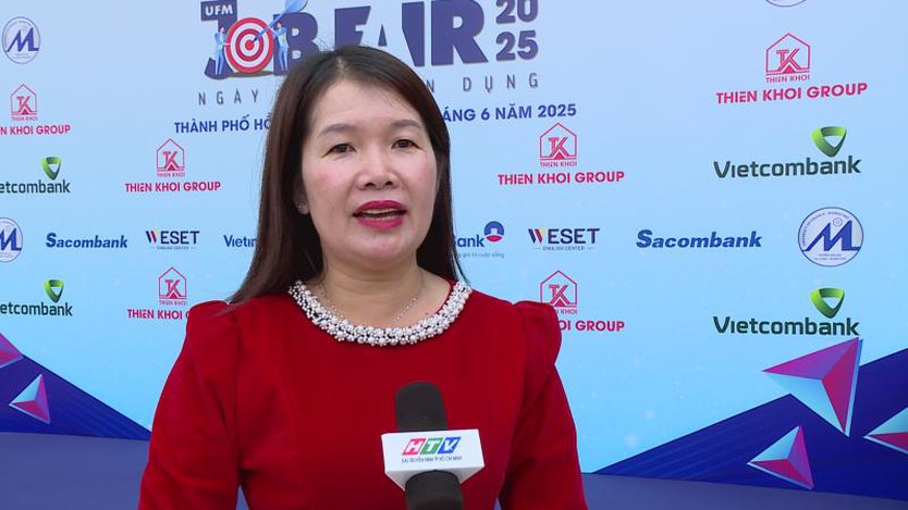 Ngày hội việc làm UFM 2025: Hơn 5.000 sinh viên kết nối với gần 60 doanh nghiệp   - Ảnh 4.