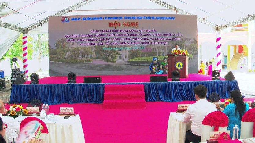 Huyện Nhà Bè tổng kết mô hình hoạt động, triển khai mô hình tổ chức chính quyền địa phương hai cấp - Ảnh 2.