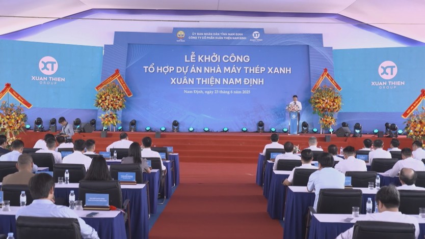 Khởi công Tổ hợp Nhà máy Thép Xanh Xuân Thiện Nam Định – Dự án trọng điểm lớn nhất tỉnh từ trước đến nay - Ảnh 2.
