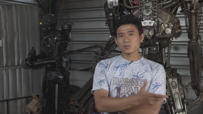 Indonesia: Robot Transformer từ... phế liệu thu hút sự chú ý- Ảnh 1.