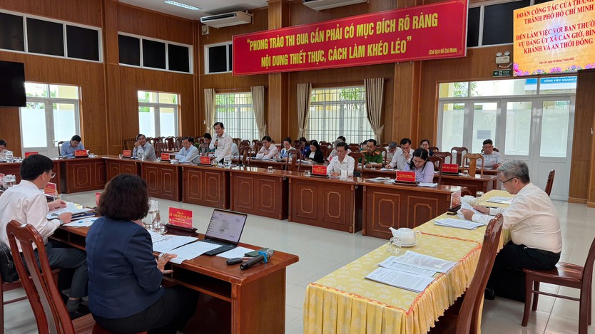 Lãnh đạo TP.HCM khảo sát việc vận hành mô hình chính quyền địa phương 2 cấp- Ảnh 1.