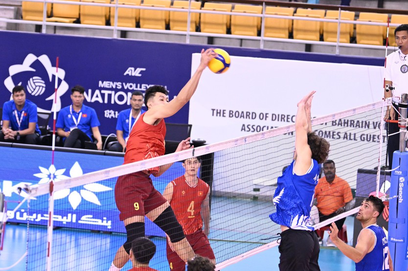 'Nhân tố mới' giúp đội tuyển Việt Nam đánh bại đội Campuchia giải bóng chuyền SEA V.League- Ảnh 1.
