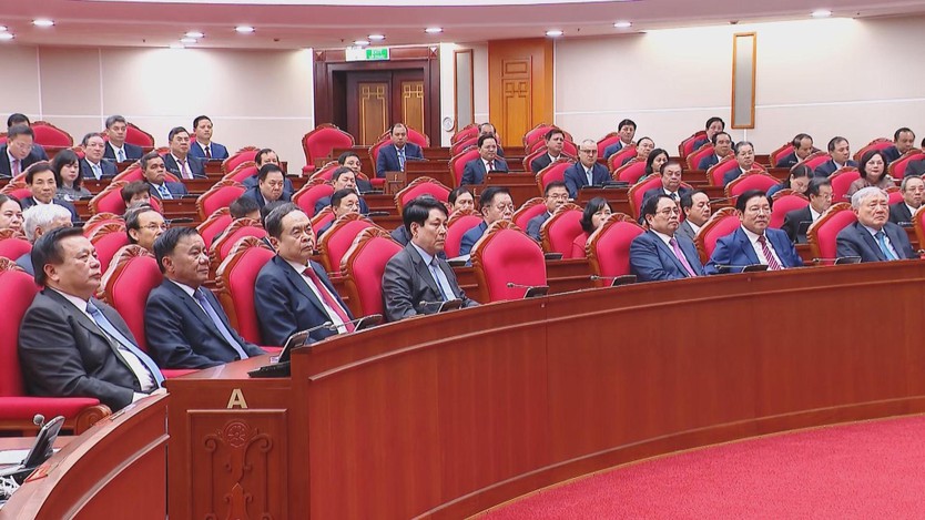 Bế mạc Hội nghị lần thứ 12 Ban Chấp hành Trung ương Đảng khóa XIII - Ảnh 3.