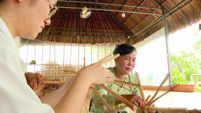 Nâng cao sinh kế cho làng nghề đan lát các sản phẩm từ lục bình  - Ảnh 3.