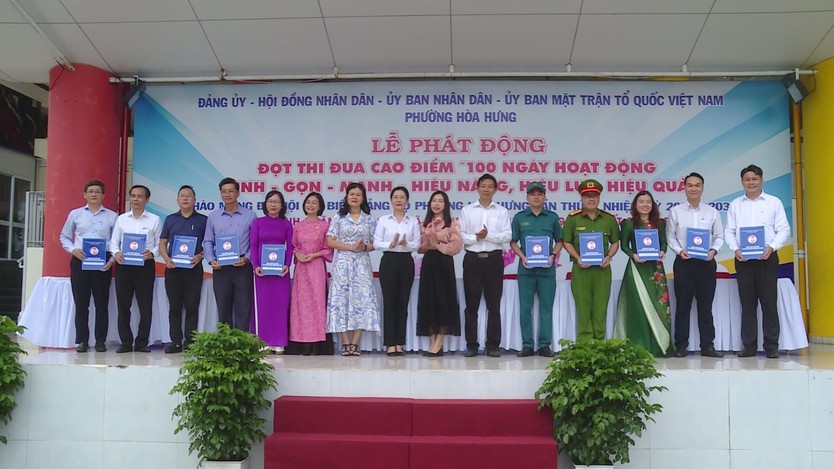 Hòa Hưng phát động "100 ngày tinh gọn": Chào mừng Đại hội Đảng   - Ảnh 3.