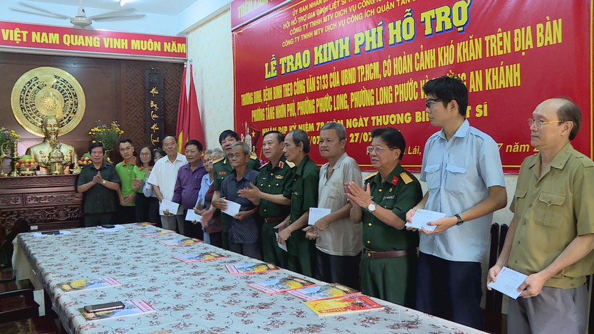 TP.HCM hỗ trợ kinh phí cho thương, bệnh binh nhân kỷ niệm 78 năm Ngày Thương binh Liệt sĩ - Ảnh 3.