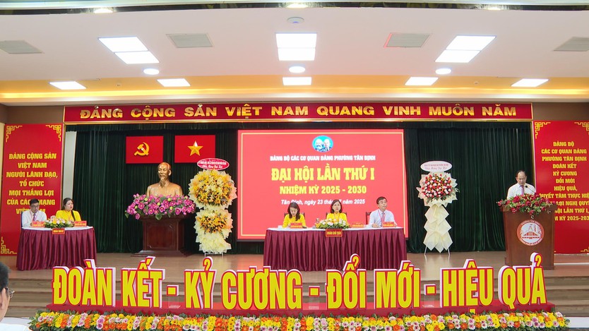 Đại hội Đảng bộ phường Tân Định: Nâng tầm lãnh đạo, vững bước chuyển đổi số. - Ảnh 3.