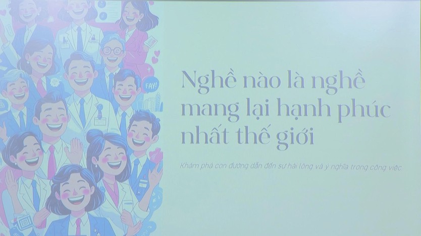Bài giảng đại chúng "Nghề nào là nghề mang lại hạnh phúc nhất trên thế giới?" - Ảnh 1.