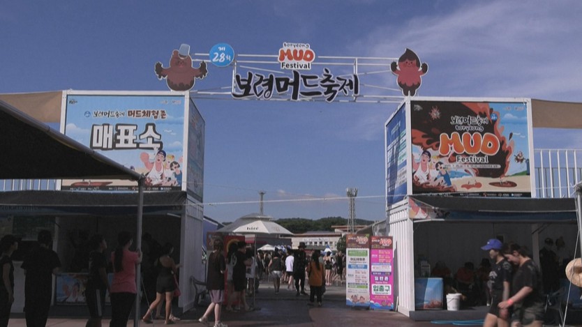 Lễ hội tắm bùn tại bãi biển Daecheon, Hàn Quốc - Ảnh 1.