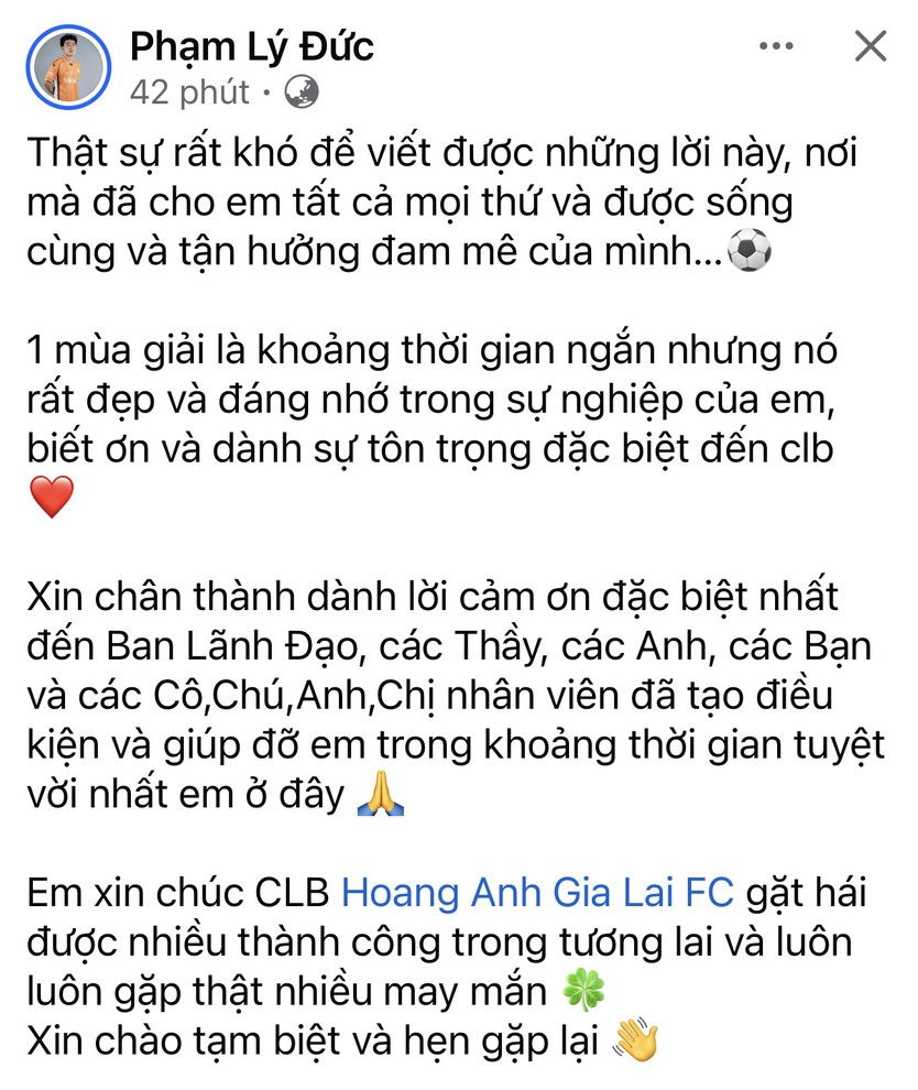 Trung vệ Lý Đức gia nhập CLB CAHN: Chương mới cho nhà vô địch U.23 Đông Nam Á- Ảnh 1.