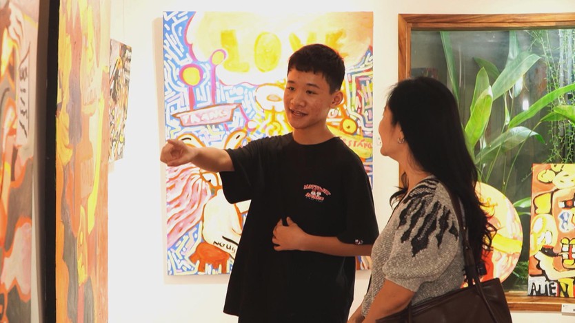 triển lãm "Giấc mơ mang tên mình": Thế giới hội họa của tài năng 13 tuổi Phạm Hải Nguyên - Ảnh 5.
