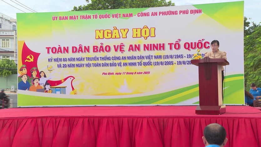 Ngày hội Toàn dân bảo vệ an ninh Tổ quốc tại phường Phú Định: Phát huy nhiều mô hình sáng tạo, thiết thực - Ảnh 1.