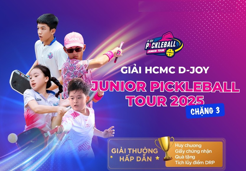 Chờ đợi chặng 3 Giải HCMC D-JOY Junior Pickleball Tour 2025 - Ảnh 1.