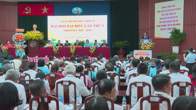 Đại hội Đại biểu Đảng bộ phường Thới An lần I, nhiệm kỳ 2025 - 2030 thành công tốt đẹp - Ảnh 3.