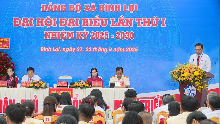 Đại hội đại biểu Đảng bộ xã Bình Lợi lần thứ I- Ảnh 1.