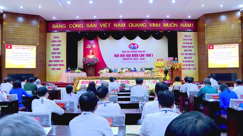 Đại hội đại biểu Đảng bộ Phường Vĩnh Hội lần thứ I, nhiệm kỳ 2025 - 2030- Ảnh 1.