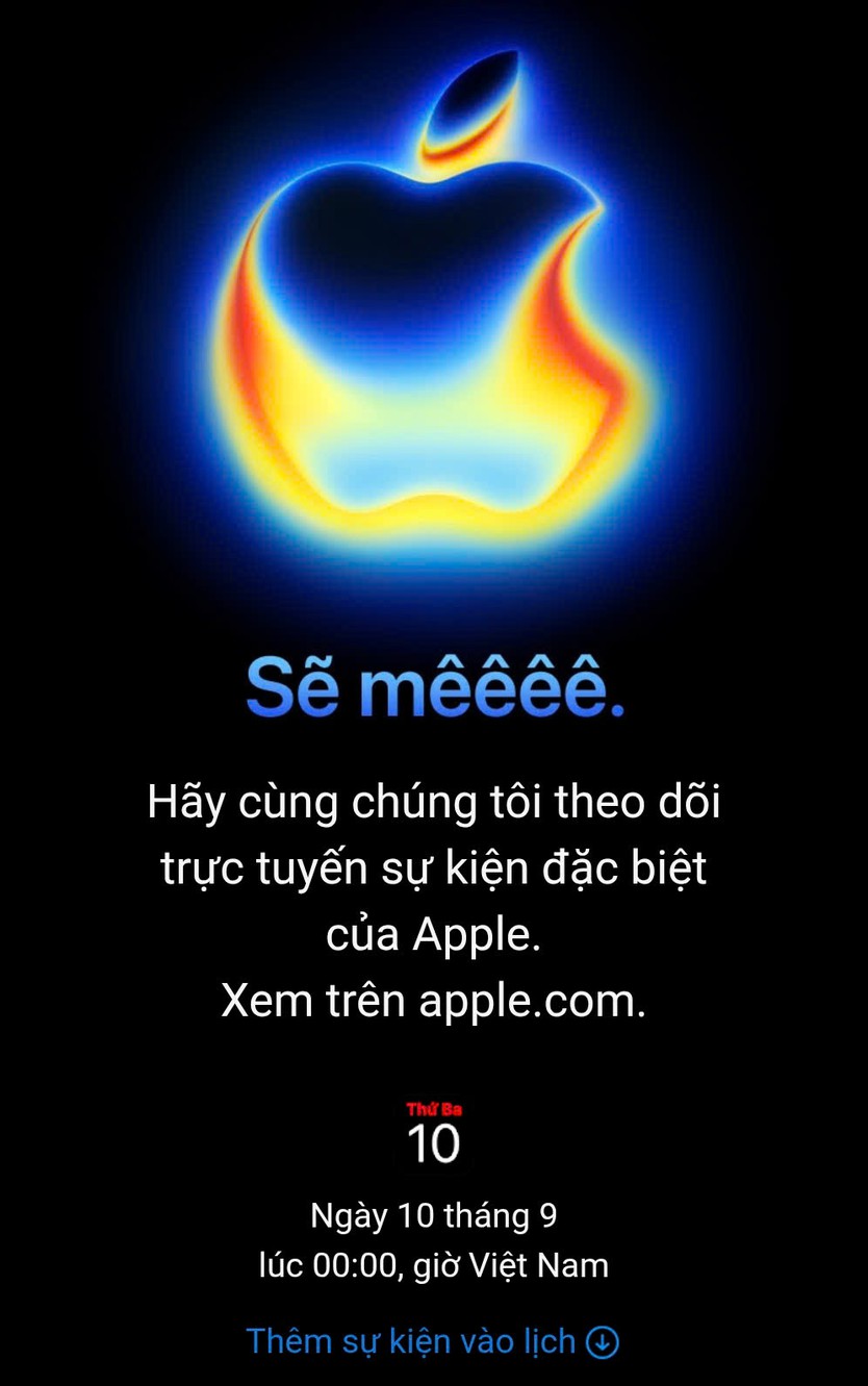 Apple ấn định sự kiện ra mắt iPhone 17 vào ngày 10/9 - Ảnh 1.