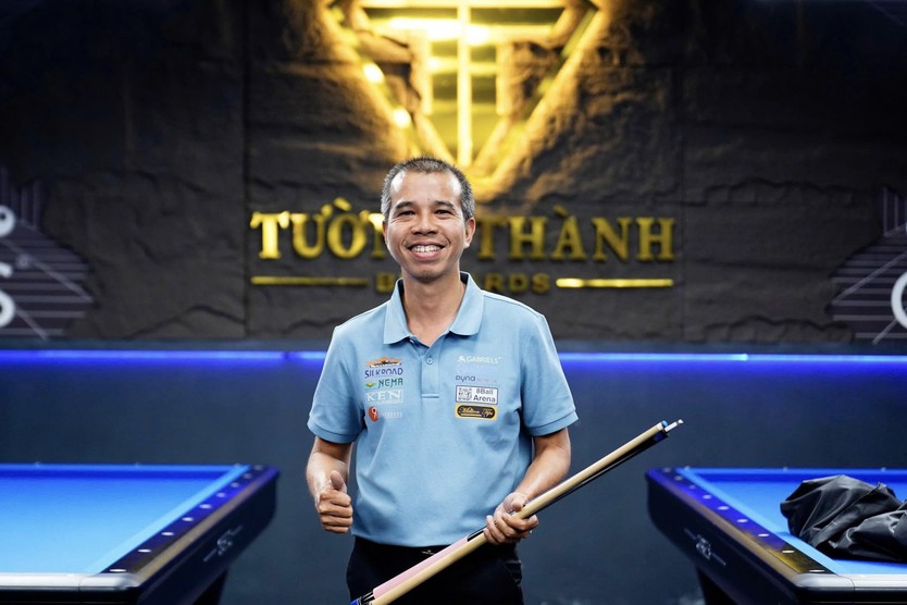 Billiards: Trần Quyết Chiến thắng liên tục, giành vé vào vòng knock-out- Ảnh 1.