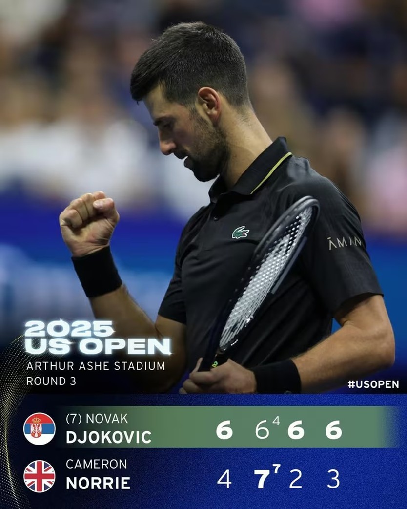 Novak Djokovic vượt khó vào vòng 4 Mỹ mở rộng - Ảnh 1.