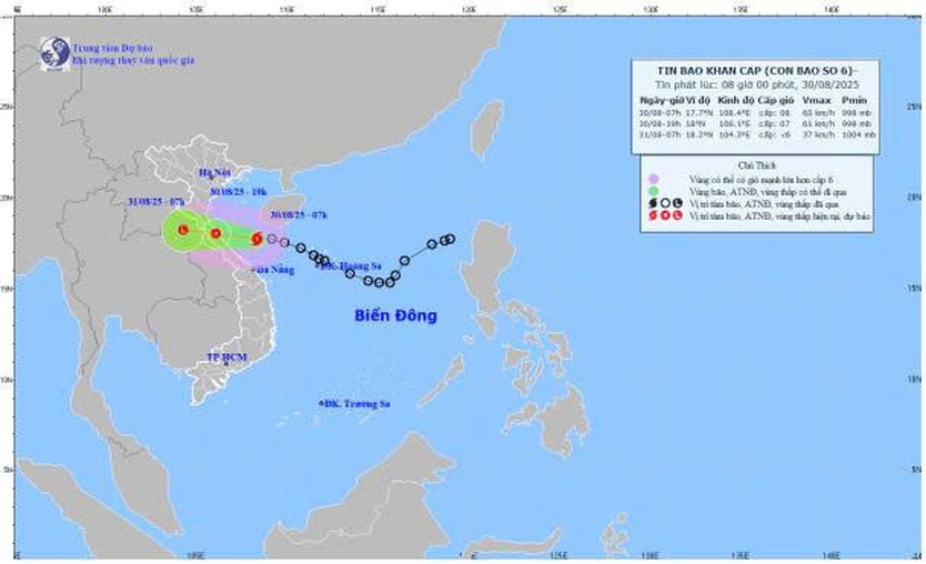 Áp thấp nhiệt đới mạnh lên thành cơn bão số 6- Ảnh 2.