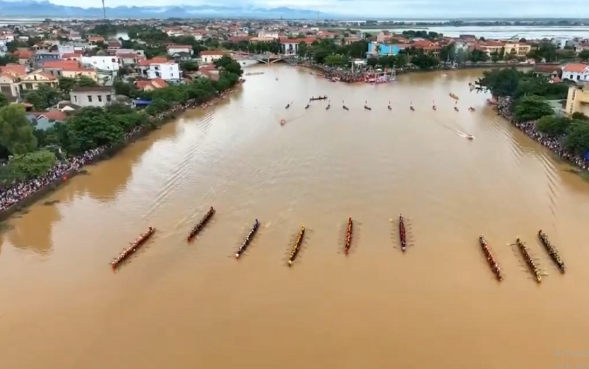 Lễ hội đua - bơi thuyền truyền thống trên sông Kiến Giang 2025- Ảnh 2.