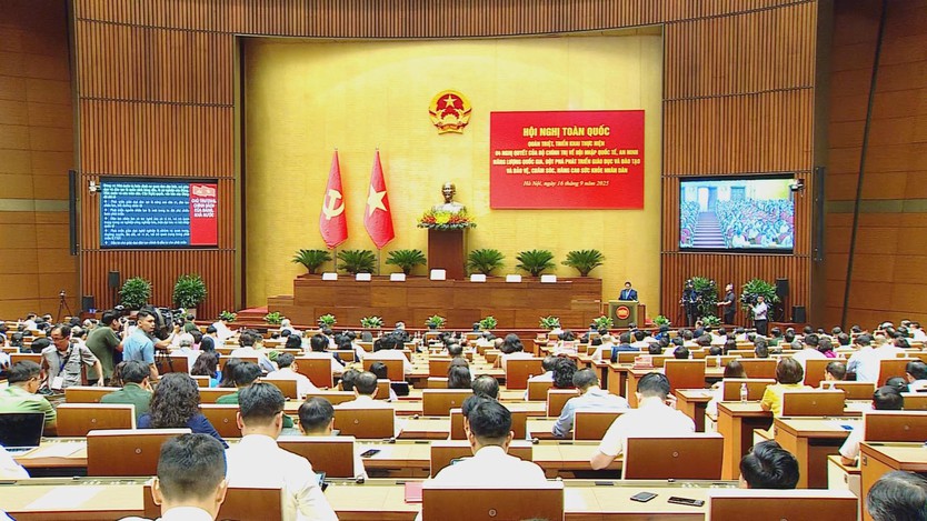 Hội nghị toàn quốc quán triệt, triển khai 4 Nghị quyết của Bộ Chính trị - Ảnh 1.