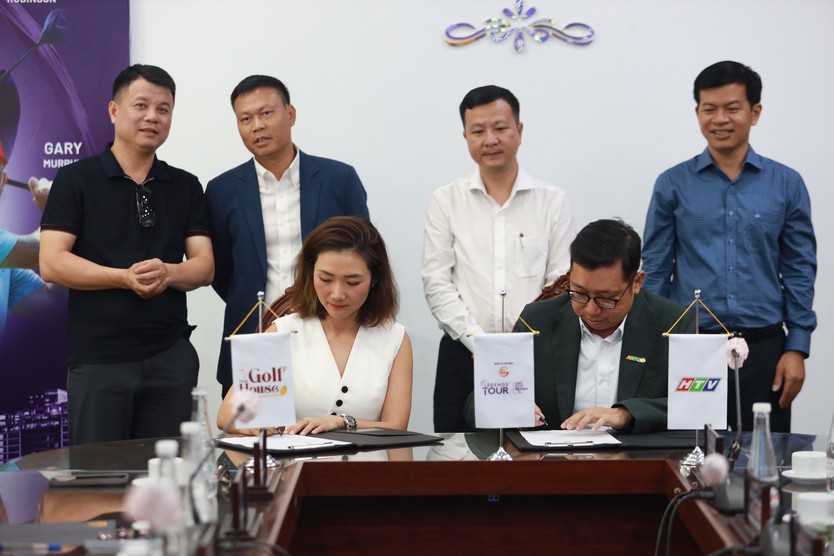 Lễ ký kết hợp tác giải golf Vietnam Legends Championship 2025 - Ảnh 1.