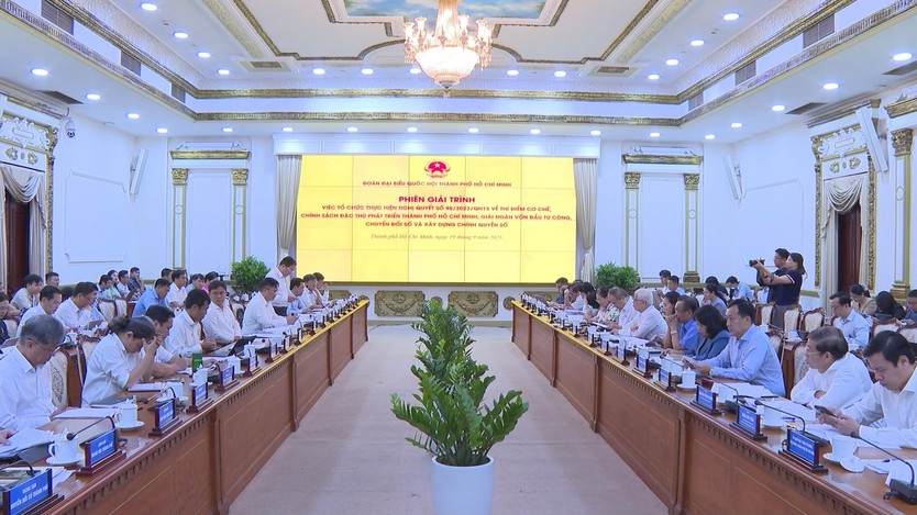 TP.HCM: Giải trình việc thực hiện Nghị quyết 98, giải ngân đầu tư công và chuyển đổi số - Ảnh 4.