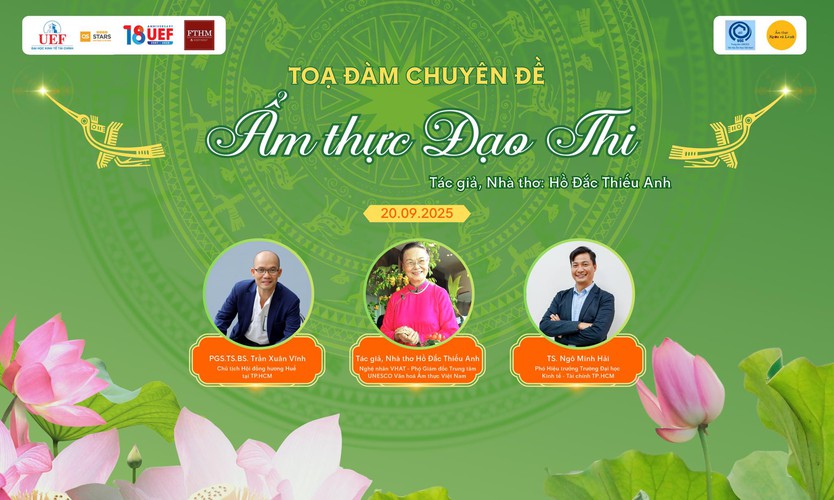 Nhà thơ Hồ Đắc Thiếu Anh chở ẩm thực trên con thuyền thơ - Ảnh 1.