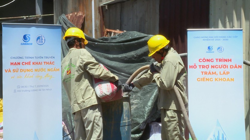 TP.HCM thực hiện trám lấp nhiều giếng khoan quy mô hộ gia đình- Ảnh 1.