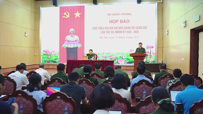 Bộ Quốc phòng họp báo giới thiệu Đại hội đại biểu Đảng bộ Quân đội lần thứ XII, nhiệm kỳ 2025-2030 - Ảnh 1.