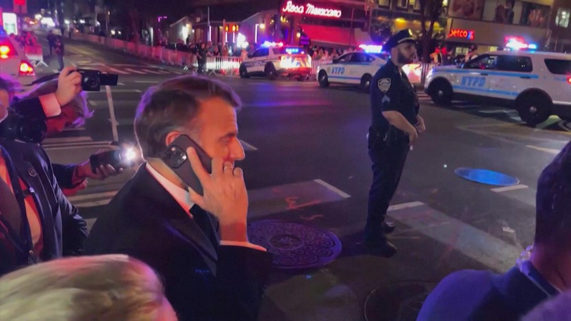 Bị cấm đường ở New York, ông Macron gọi điện cho ông Trump - Ảnh 1.