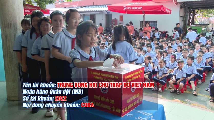 Học sinh TP.HCM chung tay ủng hộ nhân dân Cuba - Ảnh 5.