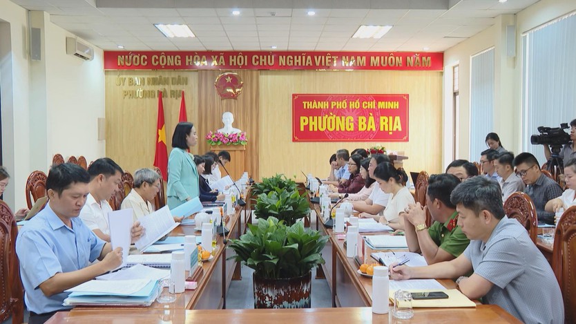 Kiểm tra, giám sát công tác chuẩn bị bầu cử tại phường Bà Rịa - Ảnh 5.