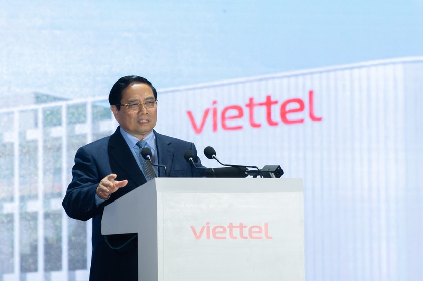 Tổng Bí thư Tô Lâm dự lễ khởi công nhà máy chế tạo chip bán dẫn tại Viettel - Ảnh 4.