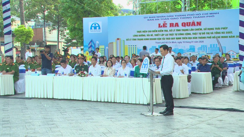 TP. Hồ Chí Minh: Đồng loạt ra quân lập lại trật tự đô thị phục vụ Tết Nguyên đán Bính Ngọ - Ảnh 1.