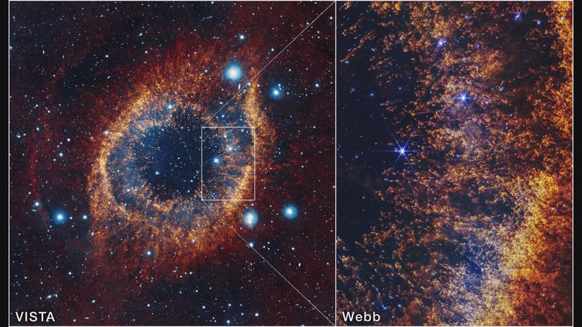 Những hình ảnh Tinh vân Helix do Kính thiên văn James Webb chụp - Ảnh 2.