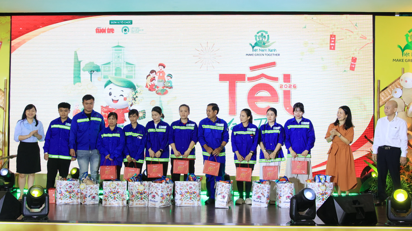 Tết yêu thương - Chăm lo Tết ấm no cho người lao động thu gom rác - Ảnh 10.