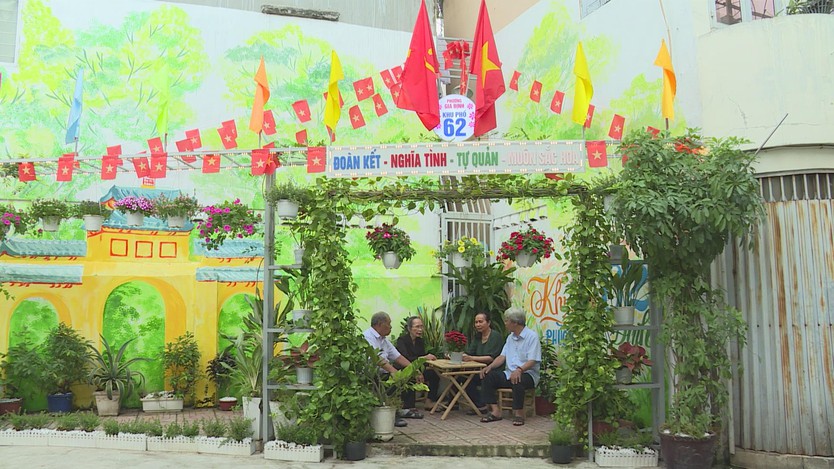 Rực rỡ sắc hoa từ những công trình xanh tại phường Gia Định- Ảnh 3.