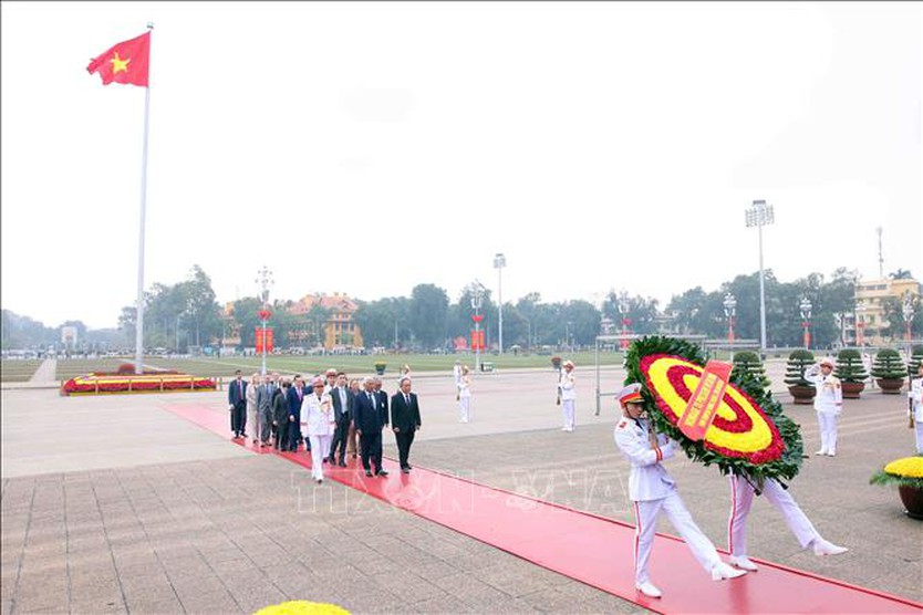 Chủ tịch nước Lương Cường chủ trì lễ đón chính thức Chủ tịch Hội đồng châu Âu- Ảnh 4.