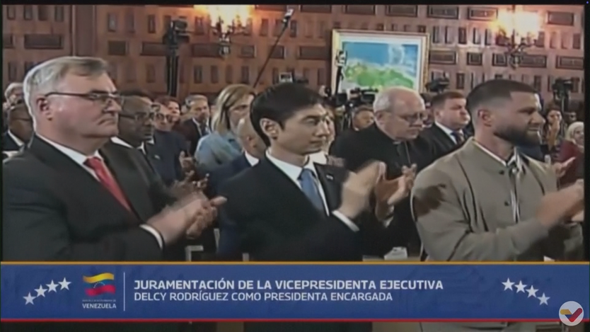 Phó Tổng thống Venezuela Delcy Rodríguez tuyên thệ nhậm chức Tổng thống lâm thời- Ảnh 3.