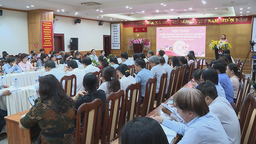 TP. Hồ Chí Minh: Dự kiện tinh gọn 50% bộ tiêu chí “Trường học hạnh phúc” - Ảnh 1.