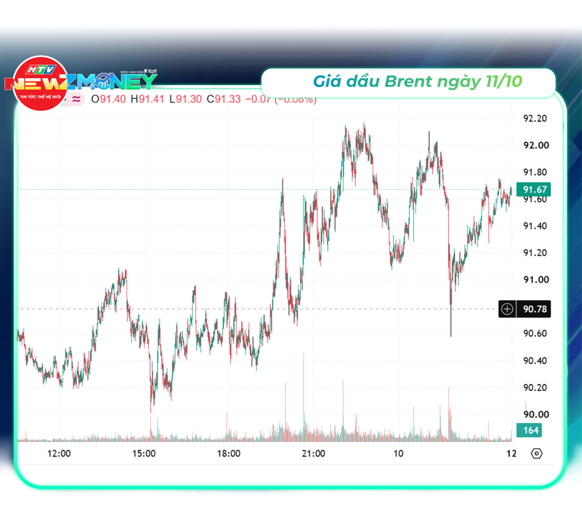 Bắt sóng thị trường 11/10: Giá vàng trong nước đi ngang, xăng dầu tiếp đà tăng | NewZMoney - Ảnh 3.