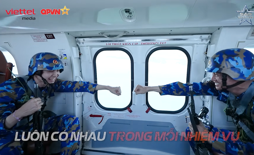 Châu Bùi, Văn Mai Hương xúc động khi lần đầu ngồi trực thăng quân đội | Sao Nhập Ngũ 2026 - Ảnh 16.